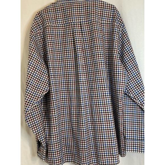 Jos A Bank Mens Long Sleeve‎ Size XXL Travelers Collection Blue, White & Red - Picture 5 of 11